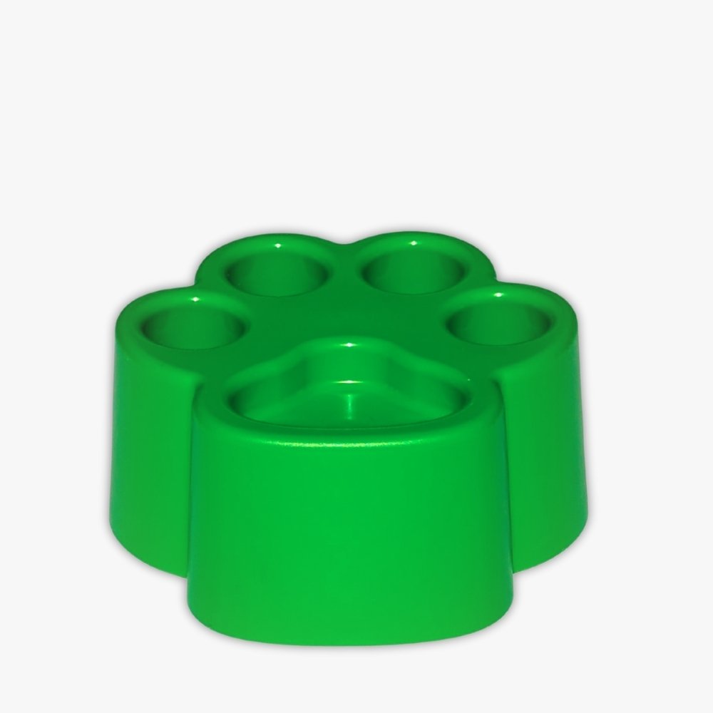 Röhrchenständer Tatze V2 Grün